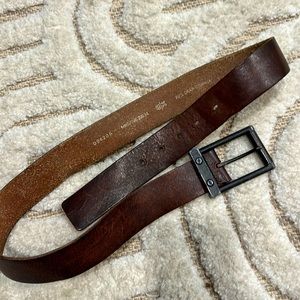 Fossil brown cowhide leather belt size 34